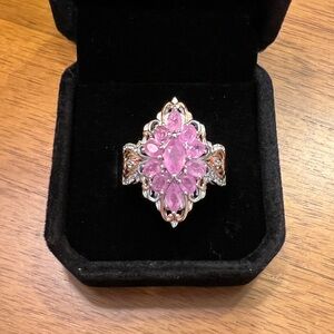 Pink Sapphire Multi Gemstone Ring
